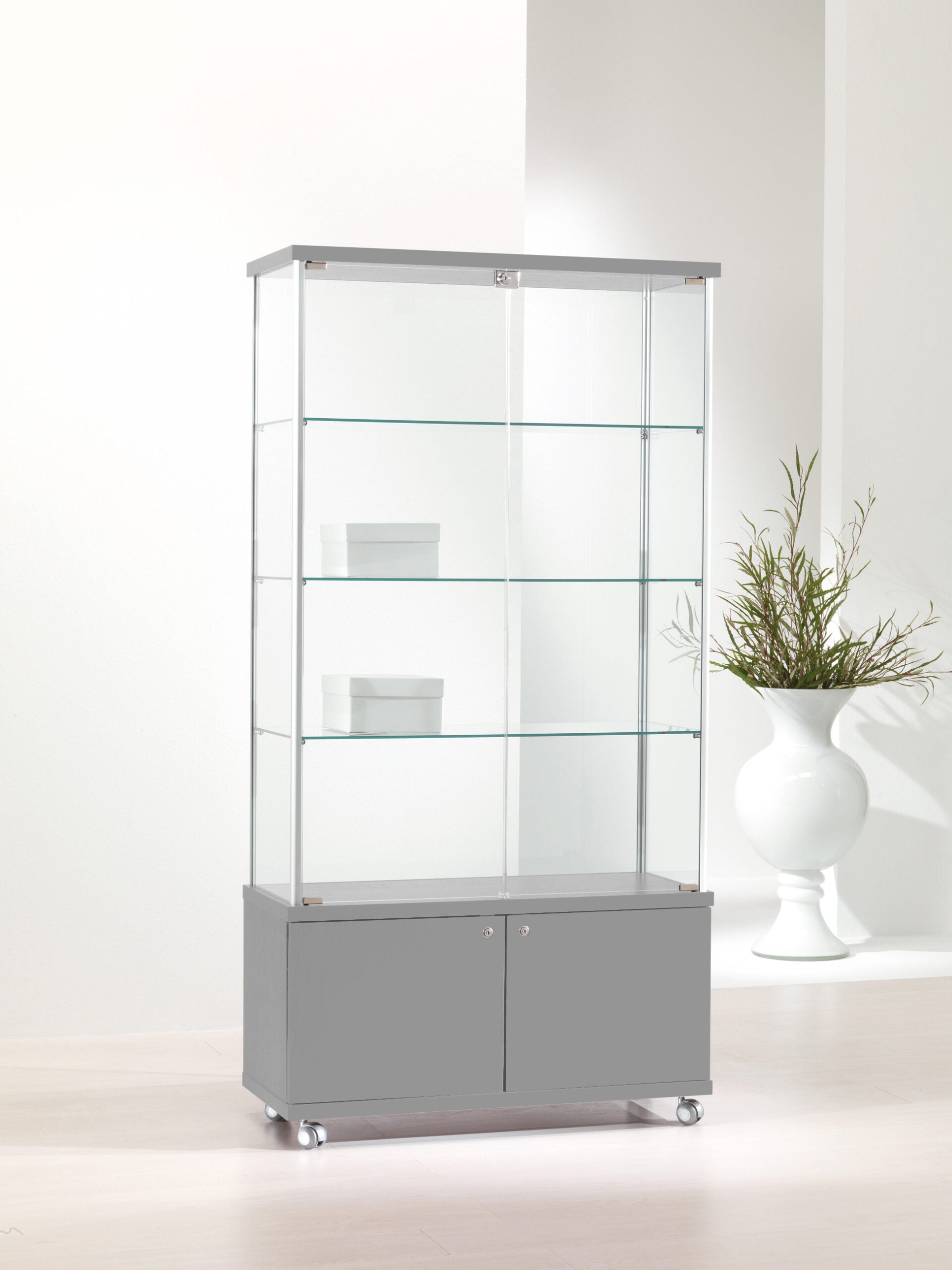 VETRINE ALLUMINIO ALLDESIGN 93X39X180 CM - 93/M - ITALVETRINE