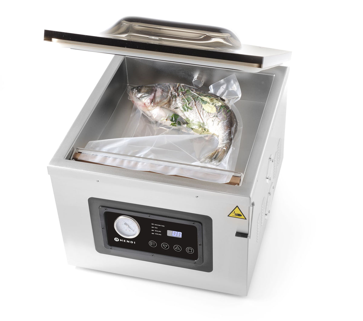 MACCHINA SOTTOVUOTO A CAMPANA PROFI LINE 410, HENDI, PROFI LINE, BARRA SALDANTE DA 410MM, 230V/1100W - 201442