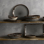 COUPE FLAT PLATE 28.8 CM HARVEST GREY HVGYEV111 DUDSON - 9782472 - MEDRI