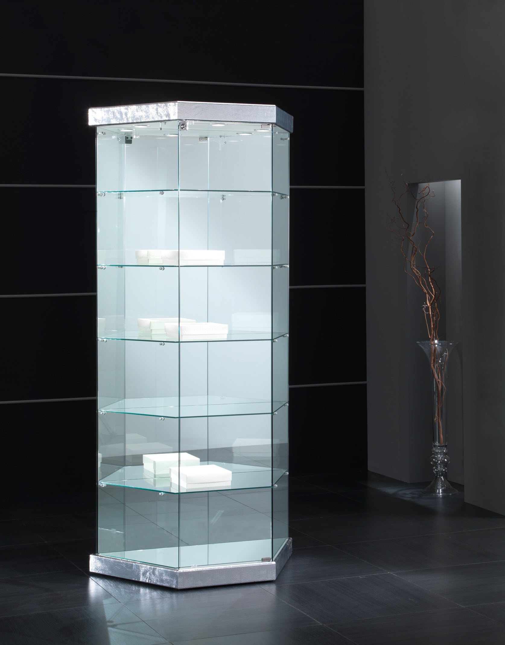 BLACK&WHITE 93X43X200 CM - 9/TR - ITALVETRINE