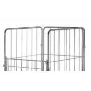 SPONDA POSTERIORE PER CARRELLO "ROLL CONTAINER", BASE, 2 SPONDE, 2 CINGHIE - A18122 - METALCARRELLI