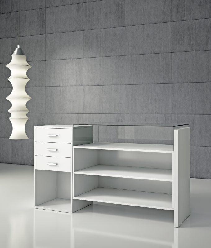 VETRINE COMPONIBILI QUADRATUM 164X55X95 CM - COMPOSIZIONE B - ITALVETRINE