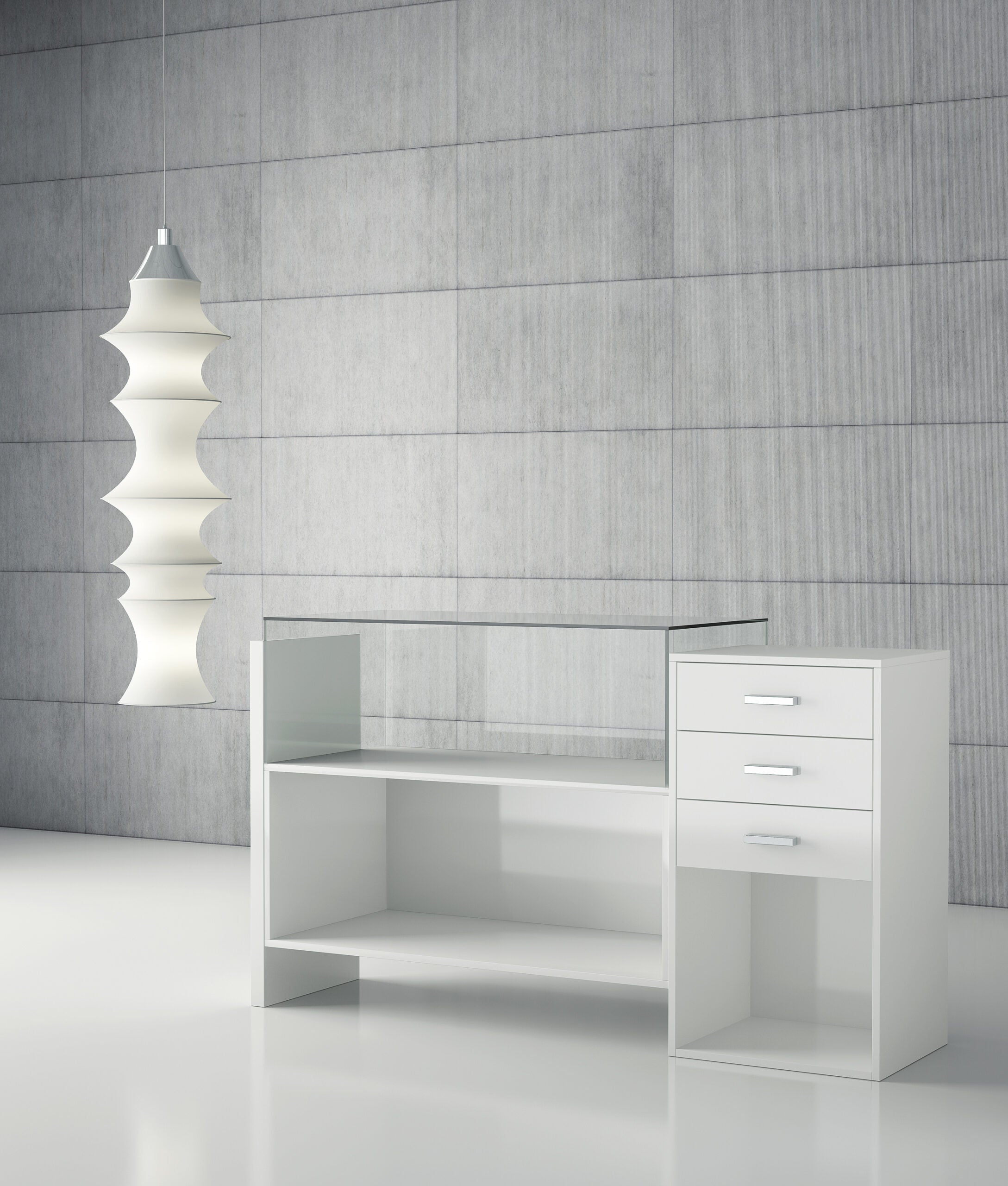 VETRINE COMPONIBILI QUADRATUM 164X55X95 CM - COMPOSIZIONE A - ITALVETRINE