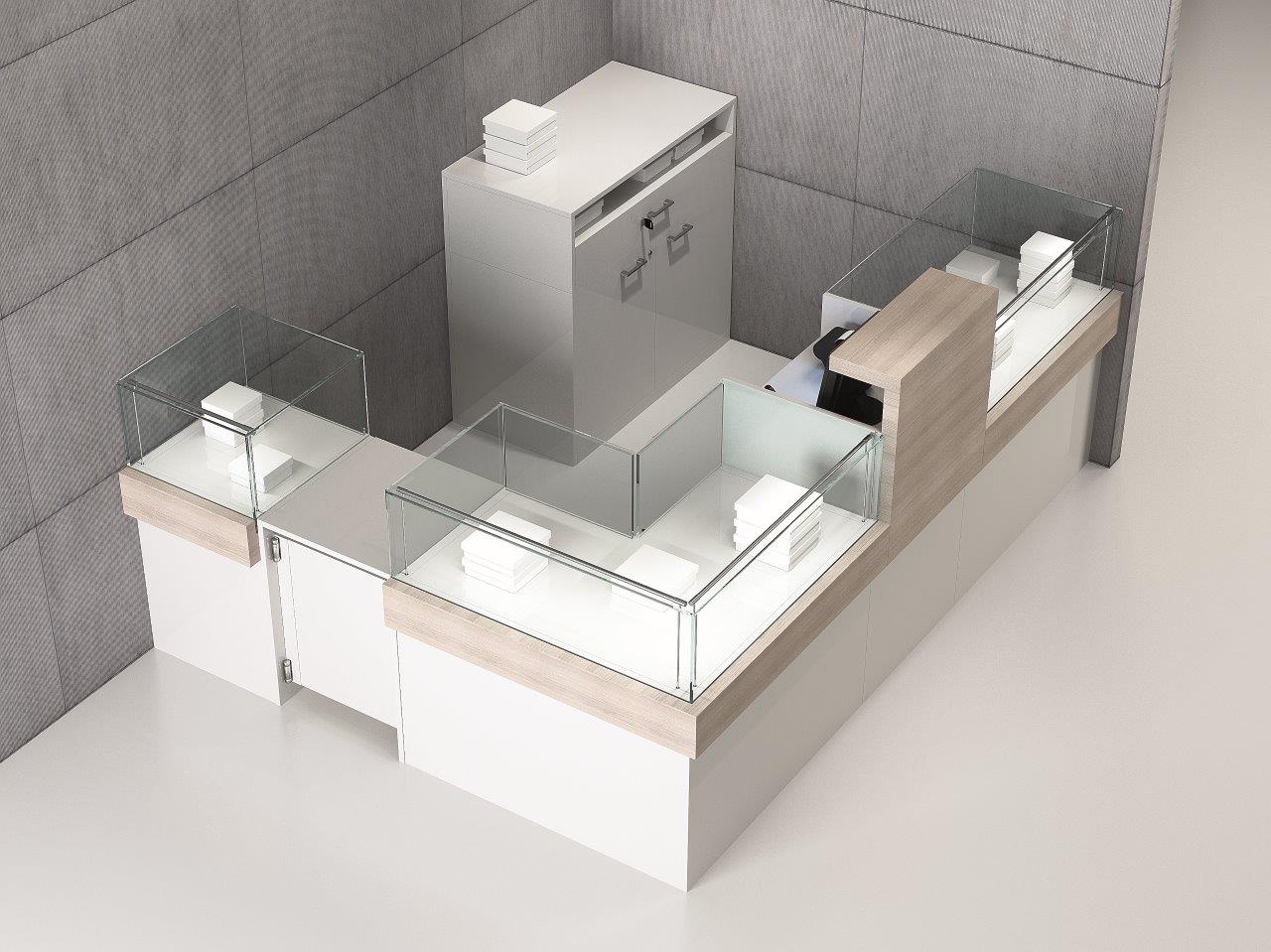 VETRINE COMPONIBILI QUADRATUM FRAME 200X250X120 CM - COM/QF5 - ITALVETRINE