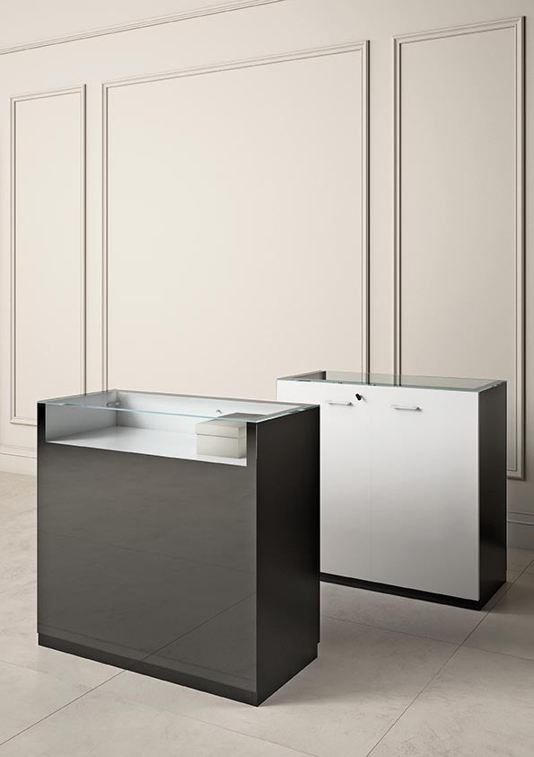 BANCHI VENDITA GLOSSY 100X46X95 CM - GL/10B - ITALVETRINE
