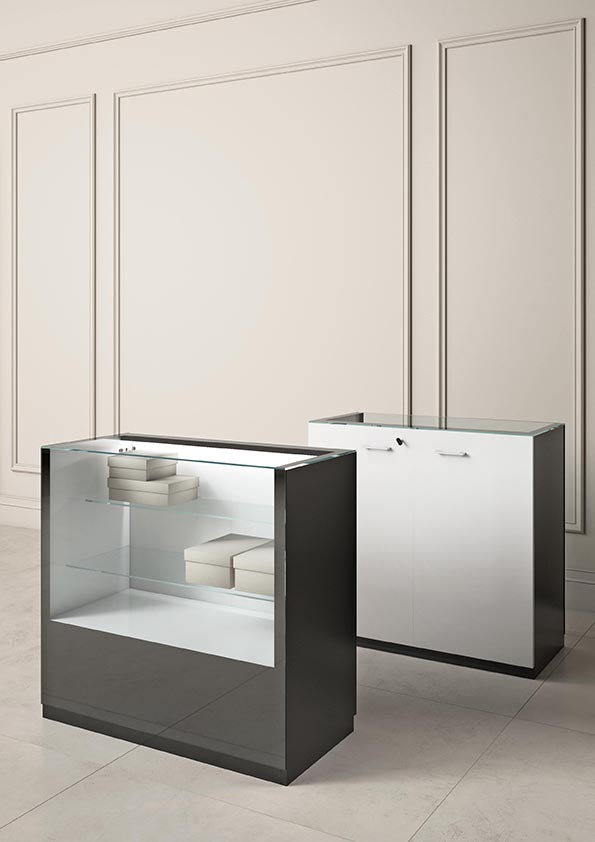 BANCHI VENDITA GLOSSY 100X46X95 CM - GL/10BG - ITALVETRINE
