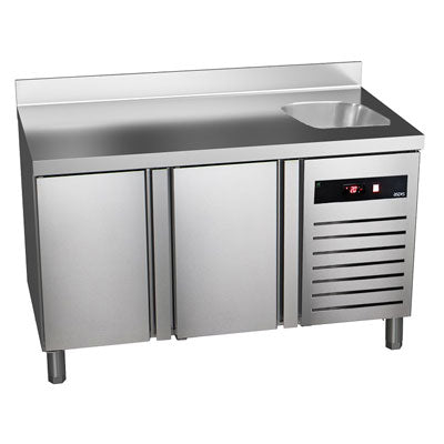 TAVOLO REFRIGERATO POSITIVO SNACK CON LAVELLO INCORPORATO NEL PIANO - TSP 150 V HC - ASPES PROFESSIONAL