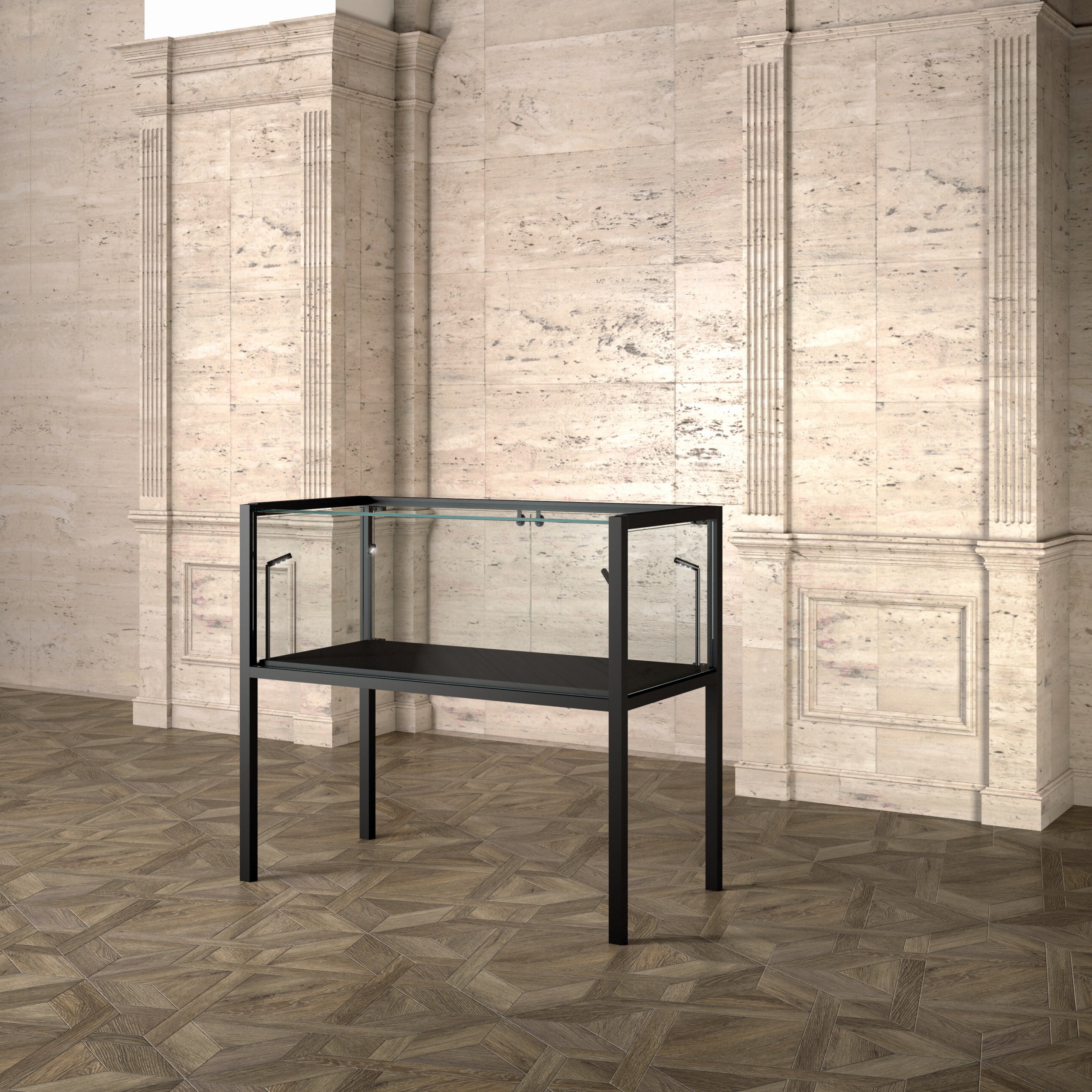 BANCHI VENDITA MUSEUM 120X60X105 CM - MU/120FT - ITALVETRINE