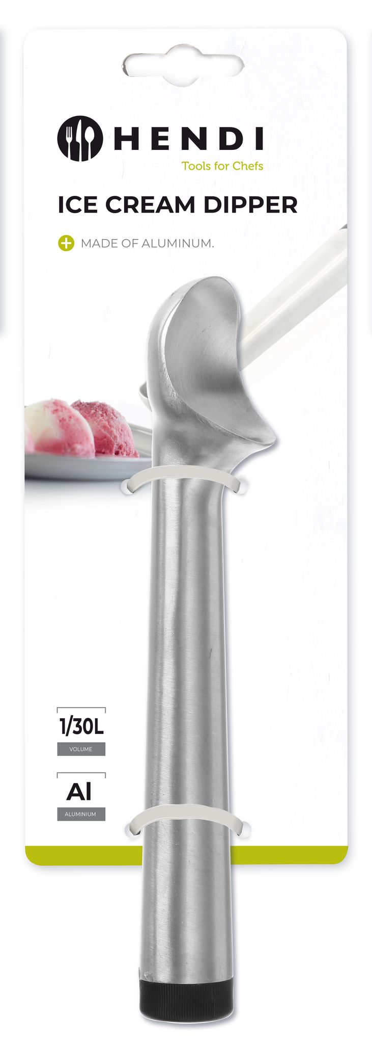 CUCCHIAIO PER GELATI, HENDI, 1/30, Ø56X225MM - 759301