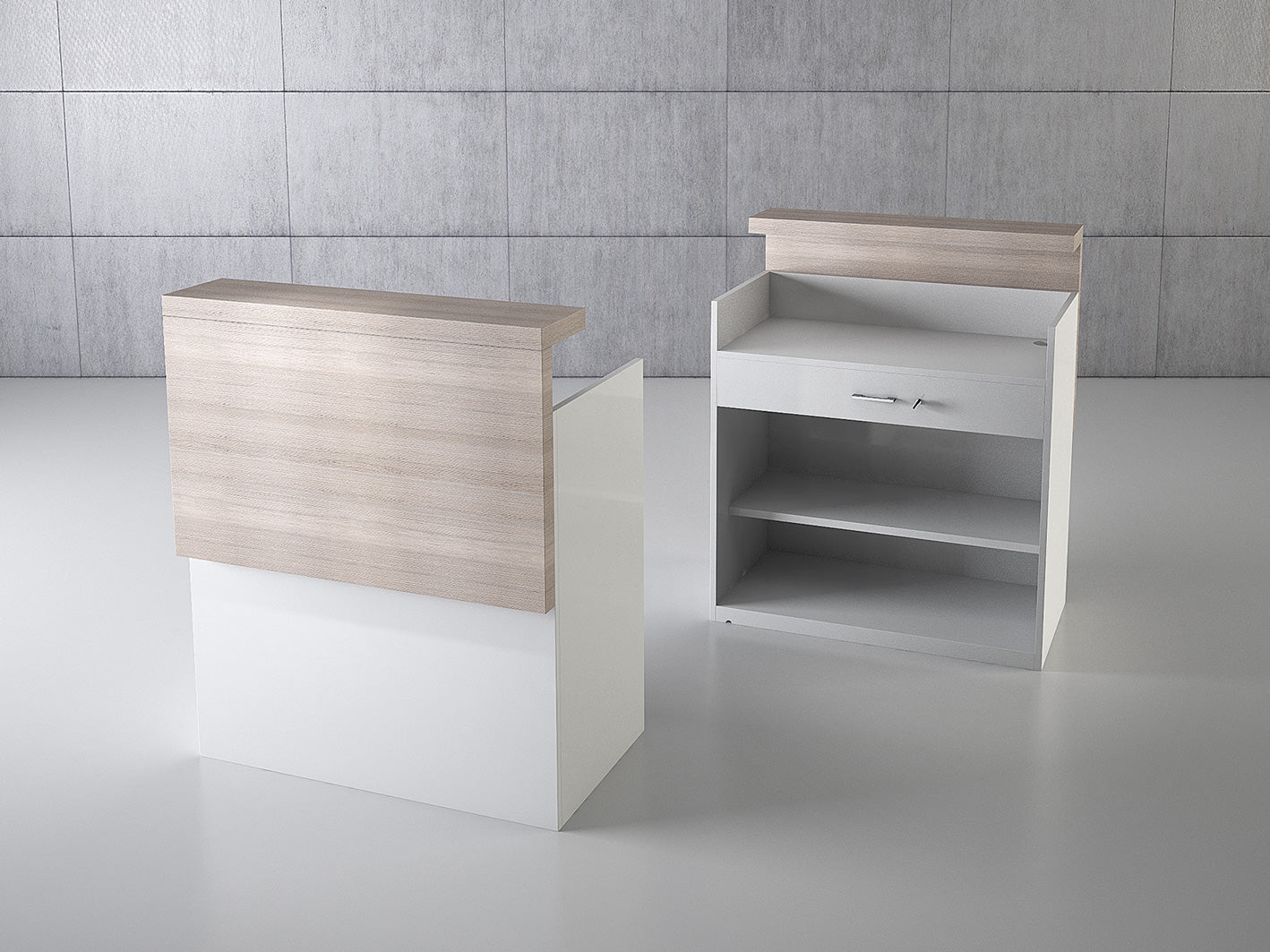 BANCHI VENDITA, VETRINE COMPONIBILI QUADRATUM FRAME 100X53X120 CM - QF/10BC - ITALVETRINE