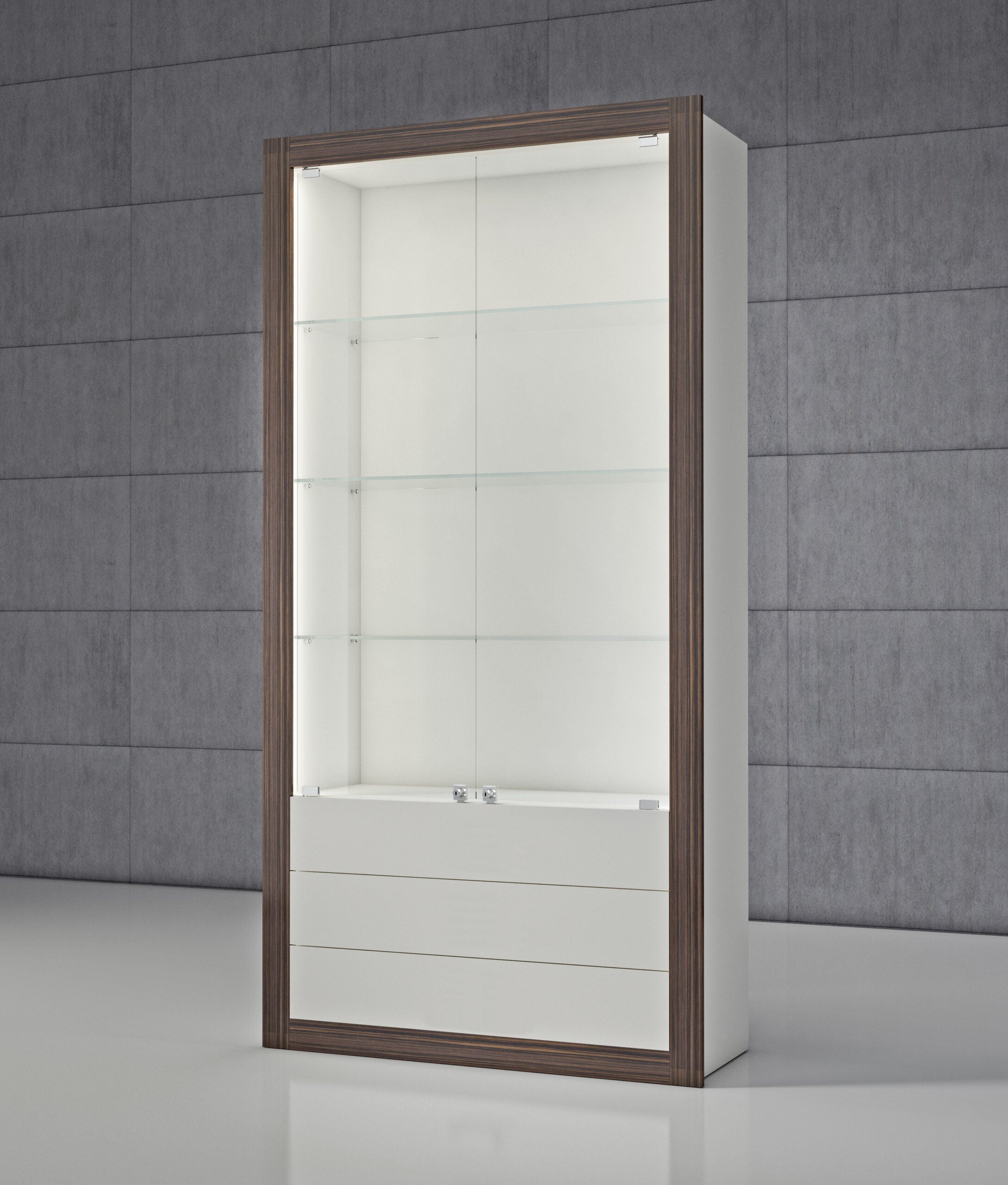 VETRINE COMPONIBILI QUADRATUM FRAME 100X40X210 CM - QF/SC - ITALVETRINE