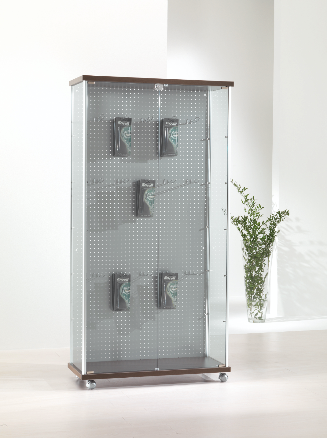 VETRINE ALLUMINIO ALLDESIGN 93X39X180 CM - 93/BL - ITALVETRINE