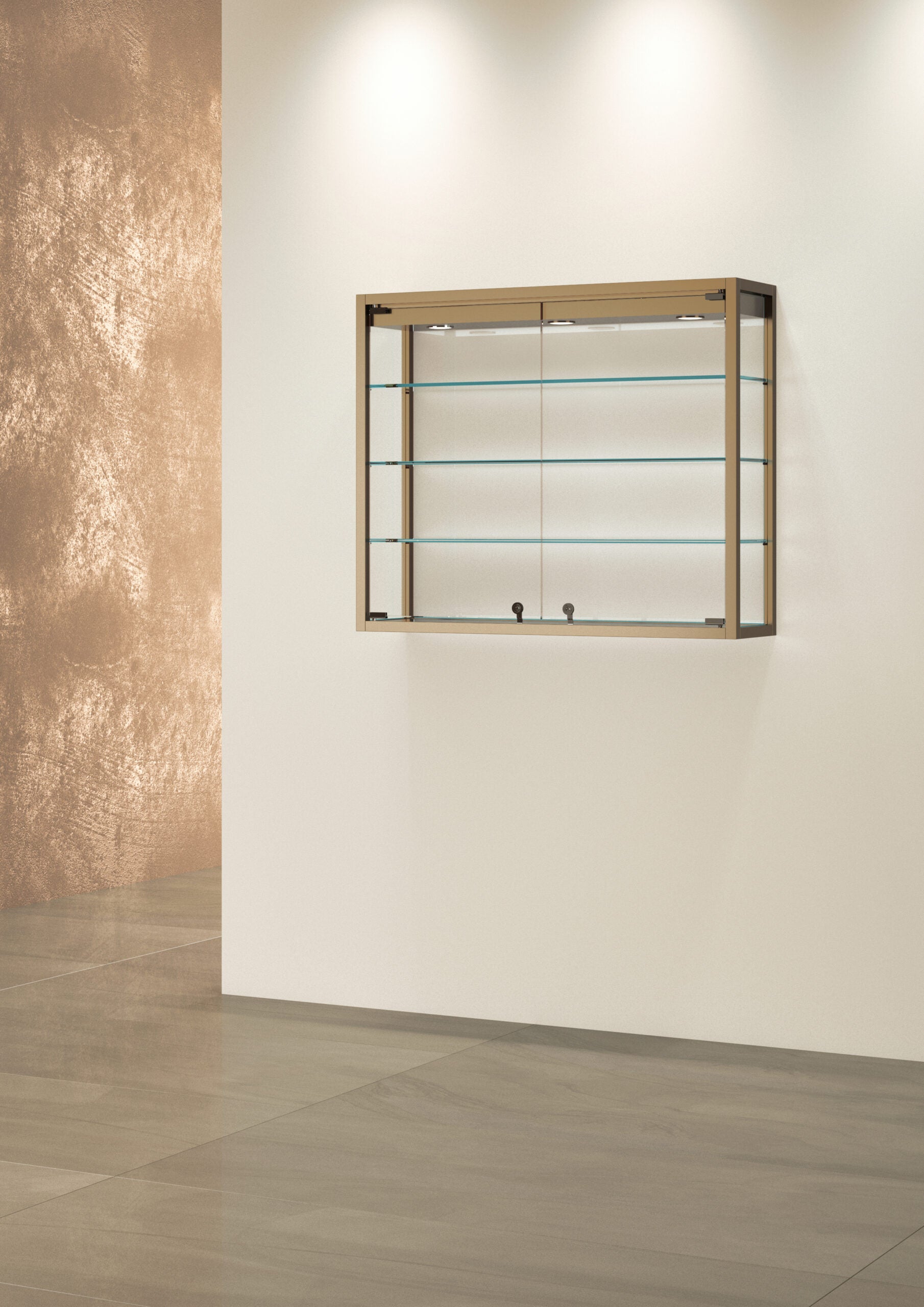 VETRINE PENSILI TMETAL 95X25X80 CM - TM/95P - ITALVETRINE