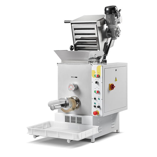 PRESSA PROFESSIONALE PER IMPASTARE ED ESTRUDERE PASTA FRESCA - TRD 110 - KMP