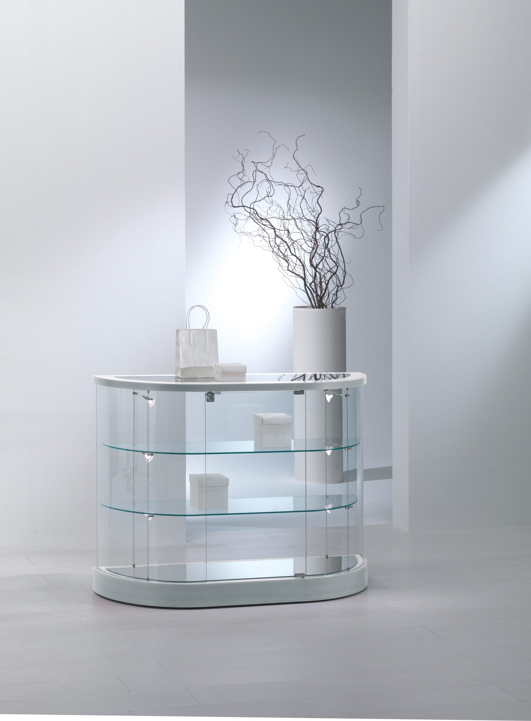 BANCHI VENDITA, VETRINE CURVE TOP LINE 9 112X38X87 CM - 209/MB - ITALVETRINE
