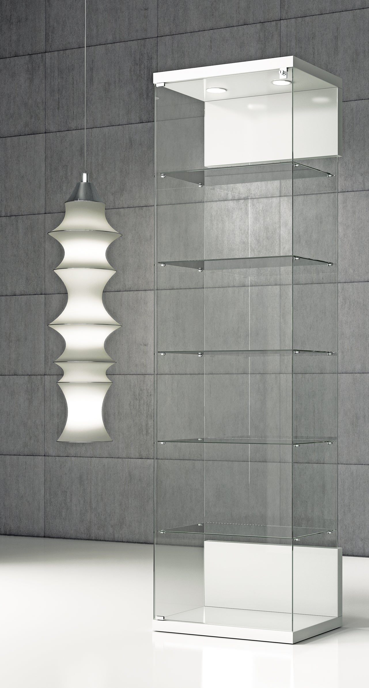 VETRINA ESPOSITIVA QUADRATUM 60X40X210 CM - VE/60 - ITALVETRINE
