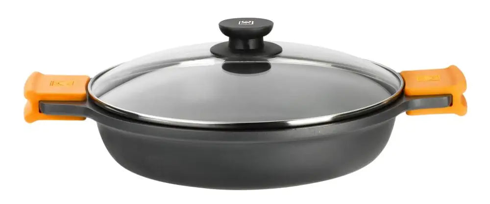 CASSERUOLA BASSA 2 MANICI CON COPERCHIO 24 CM EFFICIENT 3300 PINTI - 6731333 - MEDRI