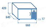 ABBATTITORE DA BANCO GN2/3 +10°C/-38°C - RF 23A - COOL HEAD