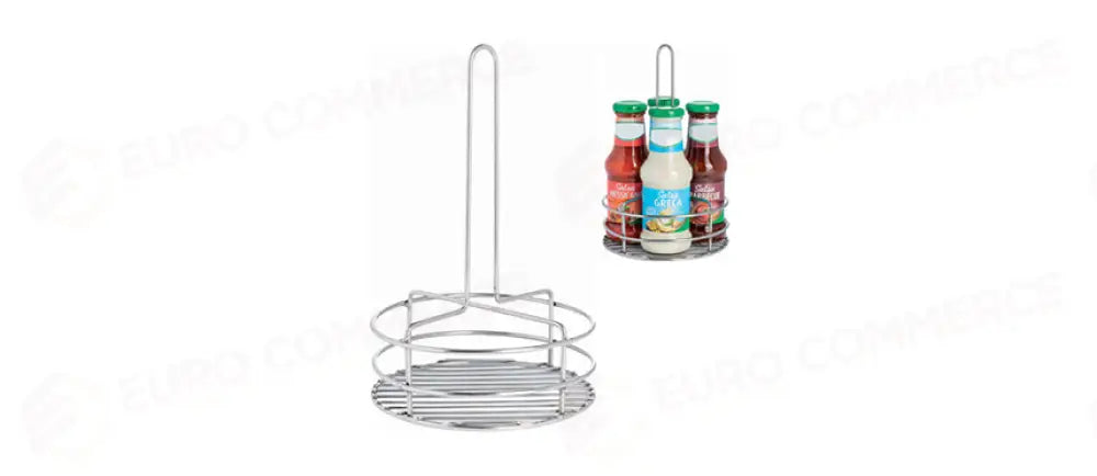 ABERT PORTACONDIMENTI 4 SCOMP.FILO INOX CM16 H25 - 201513 - MORINI