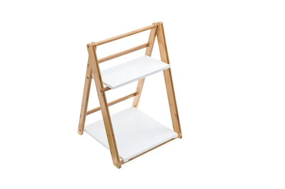 ALZATINA BIANCA BIANCO/NATURALE - 31,5X34X50 CM - S4112 - LEONE - ESPOSITORI BUFFET IN BAMBOO