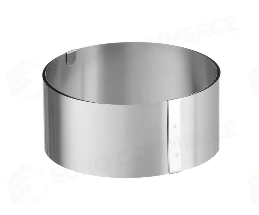 ANELLO PER TORTE REGOLABILE HENDI ARGENTO Ø320X(H)70MM ROTONDO - 427736