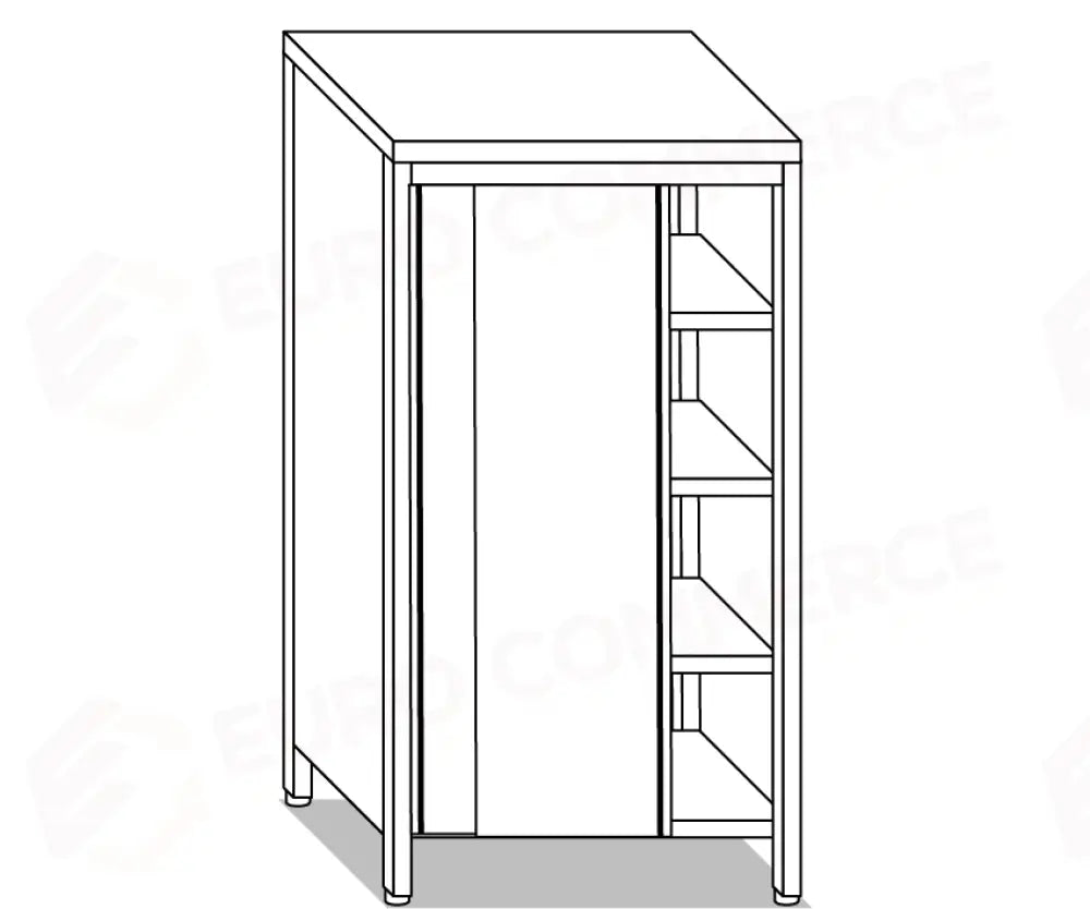 ARMADI NEUTRI PORTASTOVIGLIE EUR ARMADI INOX PER LABORATORI E CUCINE PROFESSIONALI - V04308 - MITTEL - ARMADI NEUTRI