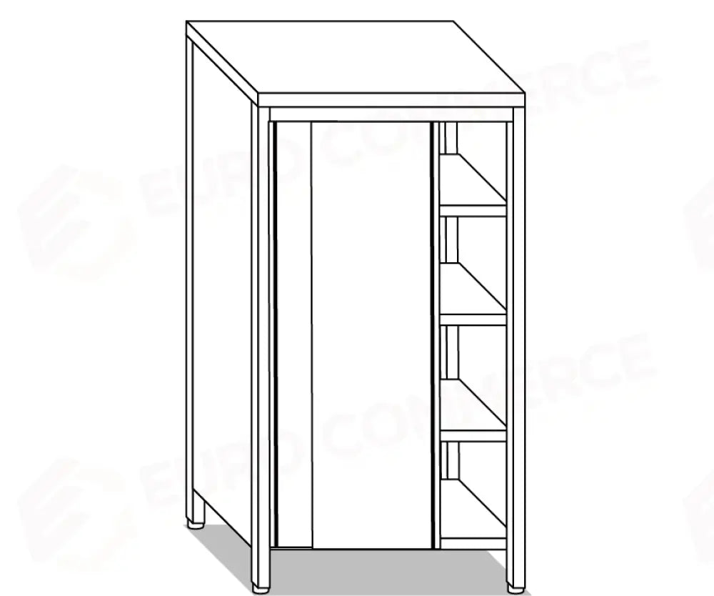 ARMADI NEUTRI PORTASTOVIGLIE EUR ARMADI INOX PER LABORATORI E CUCINE PROFESSIONALI - V04208 - MITTEL - ARMADI NEUTRI