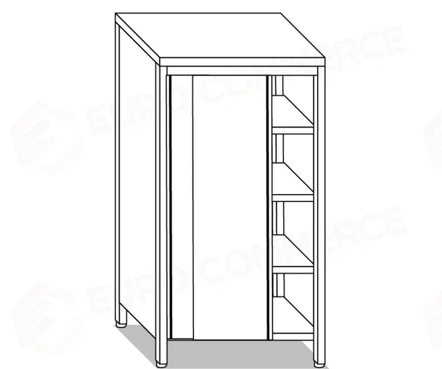 ARMOIRES NEUTRES PORTE-VAISSELLE EUR ARMOIRES INOX POUR LABORATOIRES ET CUISINES PROFESSIONNELLES - V04208 - MITTEL