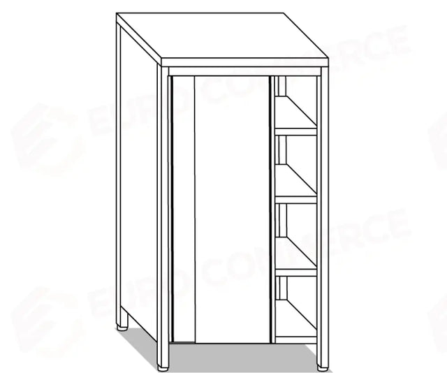 PLACARDS NEUTRES PORTE-VAISSELLE EUR PLACARDS INOX POUR LABORATOIRES ET CUISINES PROFESSIONNELLES - V04305 - MITTEL