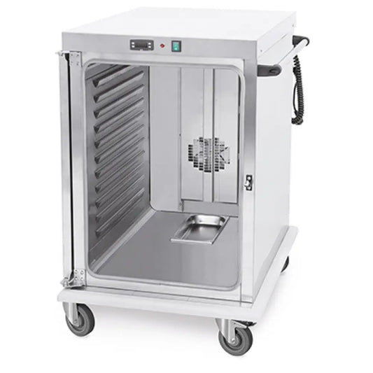 ARMADIO CALDO PORTATEGLIE 10XGN 2/1 GUIDE STAMPATE - 3421-10GS - METALCARRELLI - CARRELLI