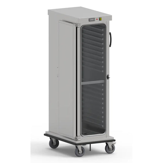 ARMADIO CALDO PORTATEGLIE 20XGN 2/1 GUIDE STAMPATE CON STRUTTURA RINFORZATA PER USO INTENSIVO - 3421-20GS.R