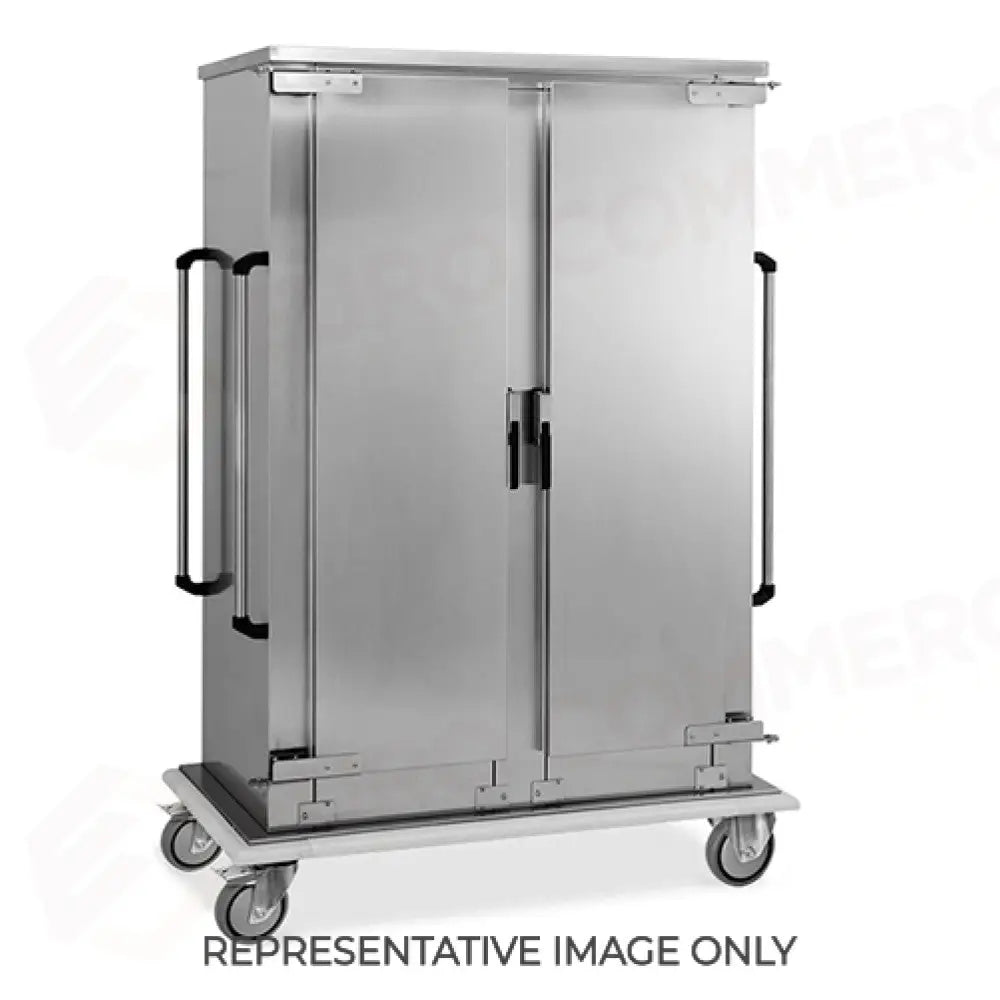 ARMADIO COIBENTATO PORTAVASSOI 12X2 EN GUIDE A ’L’ RUOTE ELASTICHE 2 FRENATE - 3224EN-DP-E - METALCARRELLI - ARMADI