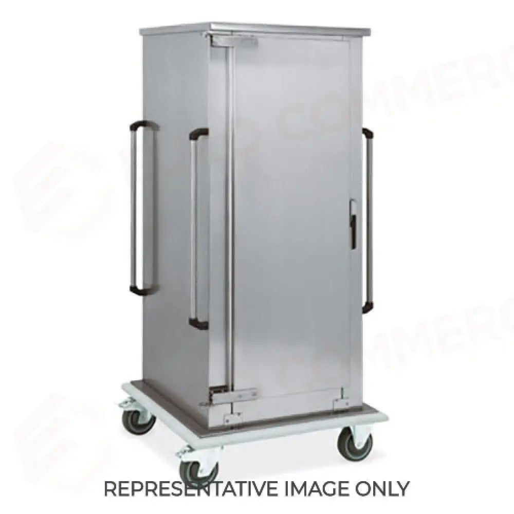 ARMADIO COIBENTATO PORTAVASSOI 12XGN 1/1 GUIDE A ’L’ RUOTE ELASTICHE 2 FRENATE - 3212GN-DP-E - METALCARRELLI - CARRELLI