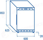 ARMADIO CONGELATORE 200 LT. -20°C/-15°C - QN 200 - COOL HEAD