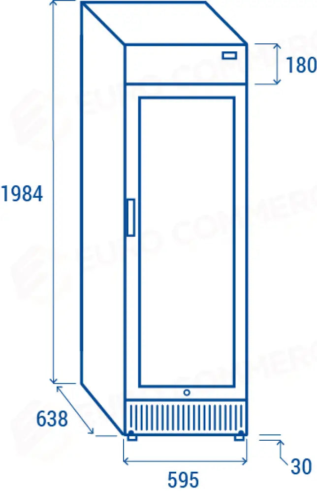 ARMADIO CONGELATORE 300 LT. CON OPALINA PUBLICITARIA L1 -15°C/-18°C - CNG 390CB - COOL HEAD