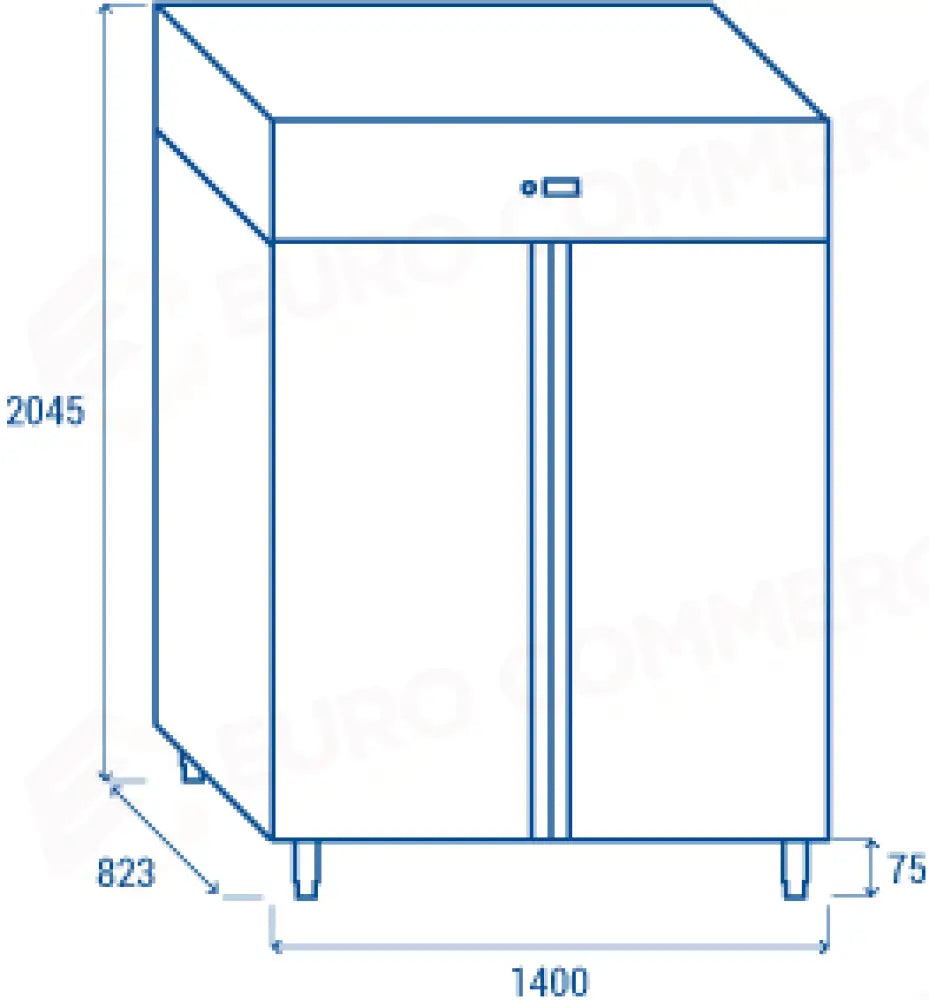 ARMADIO CONGELATORE GN2/1 -18°/-22°C - QN 12 - COOL HEAD