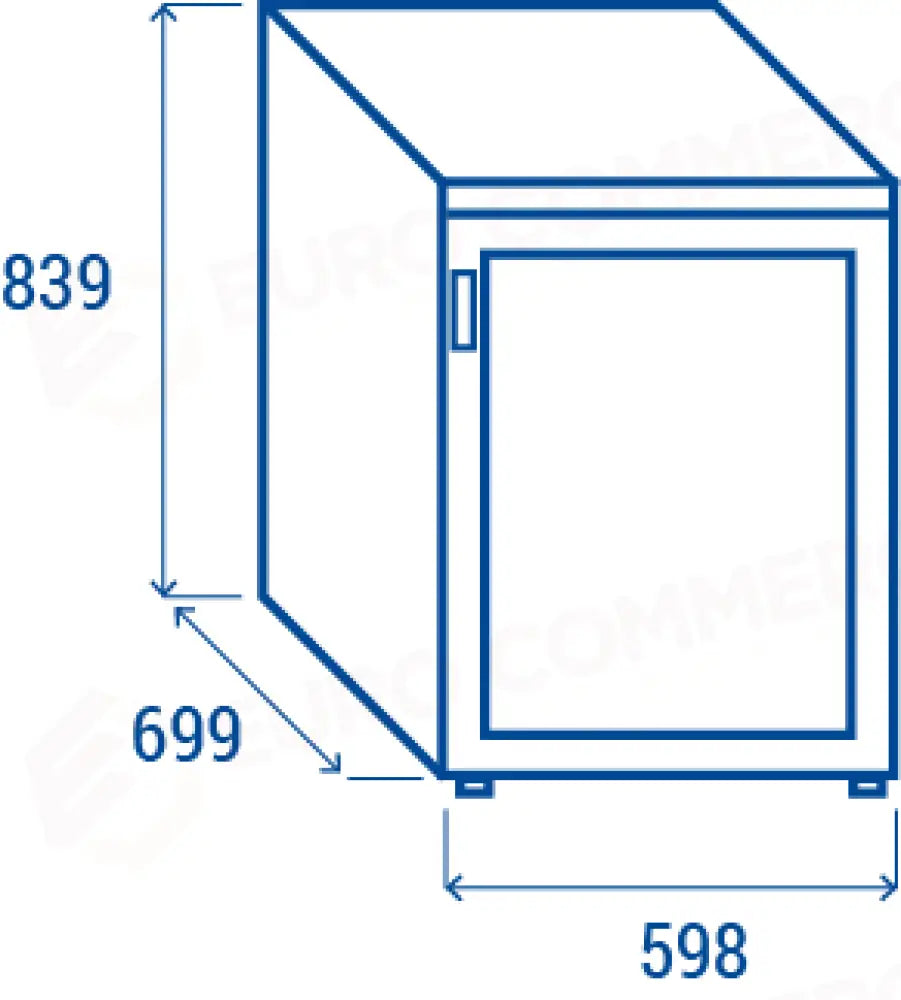 ARMADIO CONGELATORE IN ABS VENTILATO 200 LT. (PER CONGELAMENTO BICCHIERI) L2 +5°C/-12°C - GF 2V - COOL HEAD