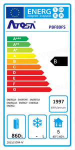ARMADIO CONGELATORE VENTILATO 2 ANTE - PBF80FS - ATOSA