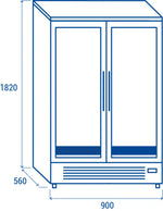 ARMADIO FROLLATORE PER CARNE (460LT.) +2°/+10°C - QM 728 - COOL HEAD