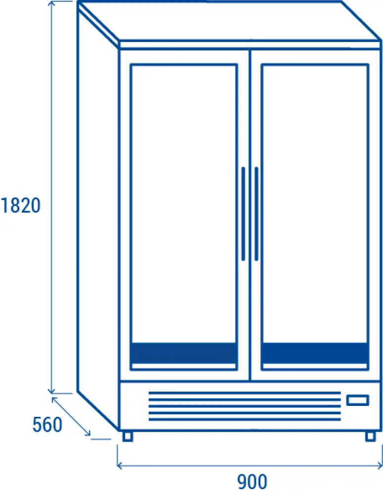 ARMADIO FROLLATORE PER CARNE (460LT.) +2°/+10°C - QM 728 - COOL HEAD