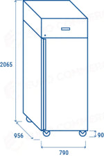 ARMADIO INDURITORE PER GELATO -32 F/-13 F - SHF 700 - COOL HEAD