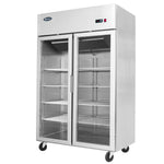 ARMADIO REFRIGERATO CON DOPPIA PORTA IN VETRO ATOSA - SERIE MCF - TN 1400 LT - TROPICALIZZATO - MCF8605-GR - ATOSA
