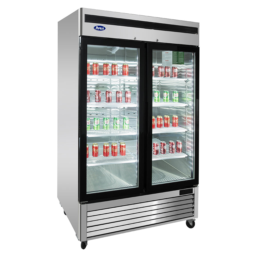 ARMADIO REFRIGERATO CON DOPPIA PORTA IN VETRO ATOSA - SERIE MCF - TN 1400 LT - MCF8707-GR - ATOSA