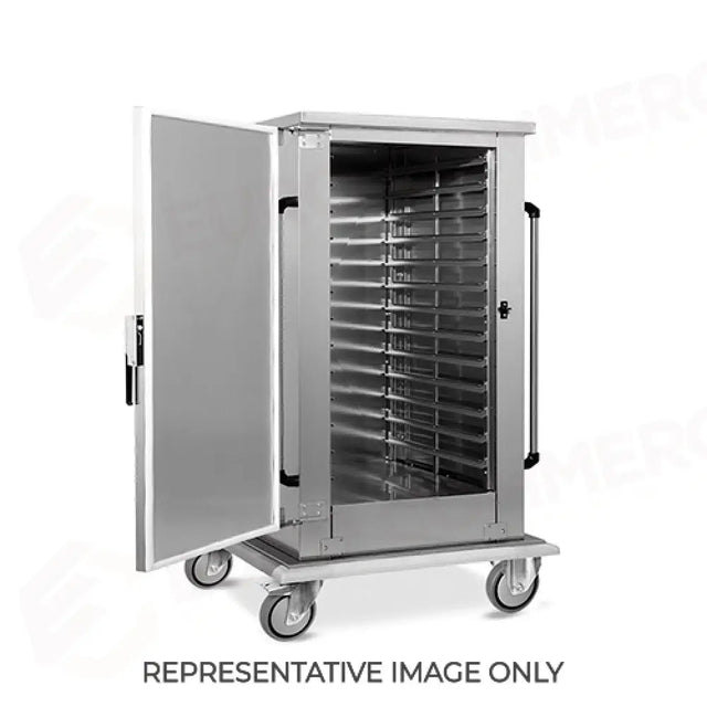 ARMADIO PORTATEGLIE, 13X60X40, GUIDE A "L", DOPPIA PARETE CON UN ISOLANTE NEL MEZZO, RUOTE ELASTICHE, 2 FRENATE - 3213-6040-DP-E - METALCARRELLI