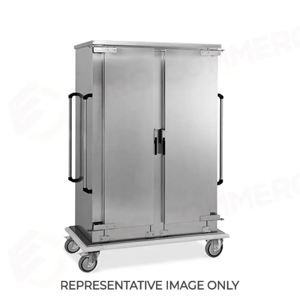 ARMADIO PORTATEGLIE 18X2 GN 1/1 GUIDE A ’C’ RUOTE ELASTICHE 2 FRENATE - 3236GN-E - METALCARRELLI - ARMADI