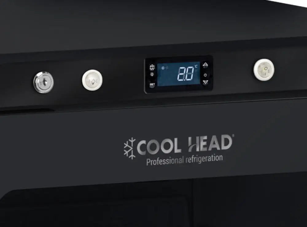 ARMADIO REFRIGERATO 200 LT. (PORTAVETRO) +2°C/+10°C - QRG 200B - COOL HEAD