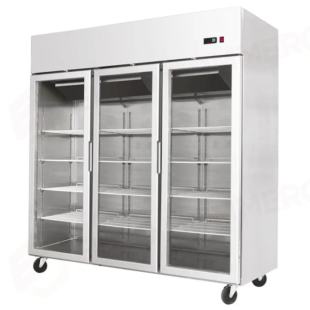 ATOSA COMPACT REFRIGERATED CABINET WITH 3 GLASS DOORS - BT 1400 L T- 1800 MM - YCF9409-GR - ATOSA