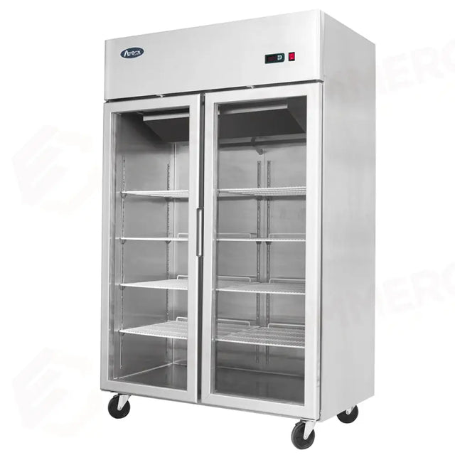 Armoire réfrigérée compacte ATOSA avec porte à double vitrage - TN 900 L - 1200 mm - YCF9402-GR - ATOSA
