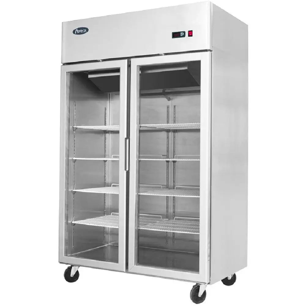 ARMADIO REFRIGERATO ATOSA COMPATTO CON DOPPIA PORTA IN VETRO - TN 900 LT- 1200 MM - YCF9402-GR - ATOSA