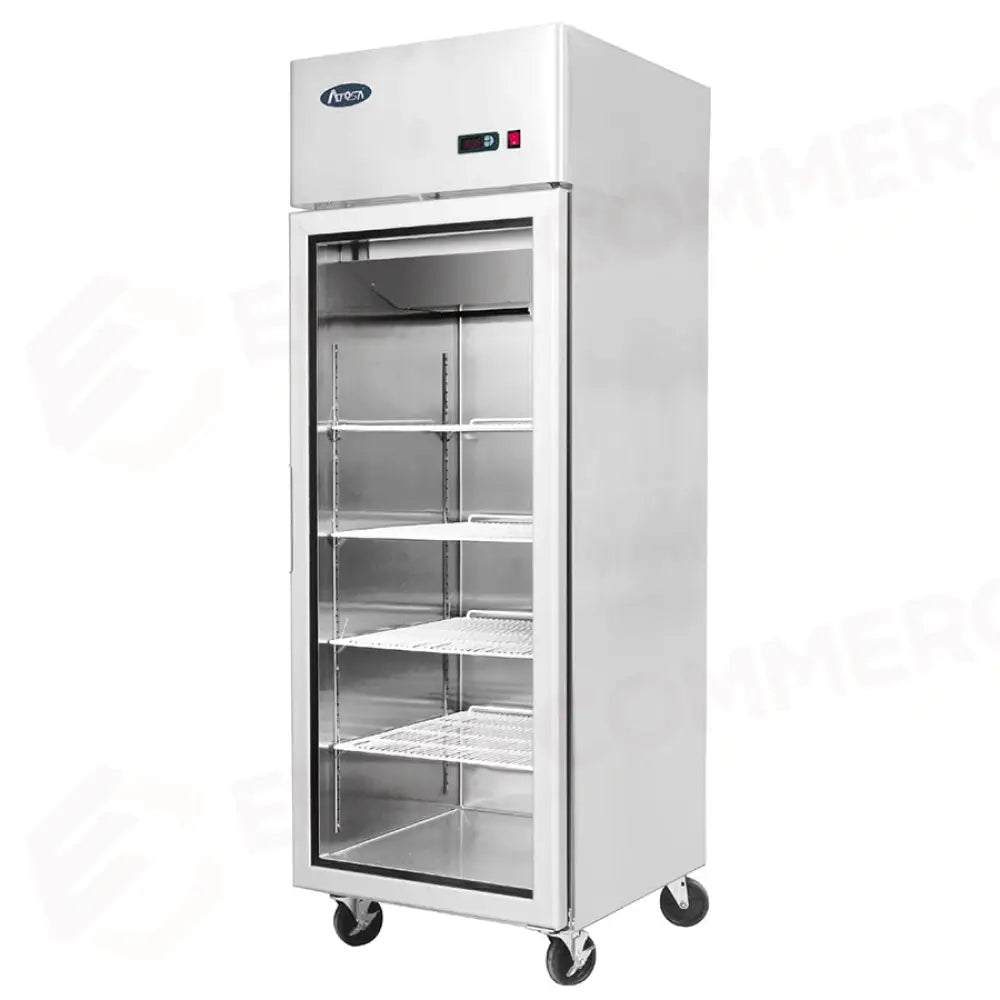 ARMADIO REFRIGERATO ATOSA COMPATTO CON PORTA IN VETRO - TN 400 LT- 600 MM - YCF9401-GR